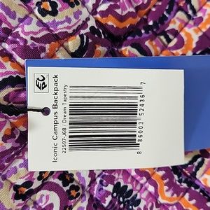 ✨NWT Vera Bradley Iconic Campus Backpack Dream Tapestry